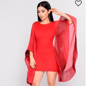 Short backless Red Dress